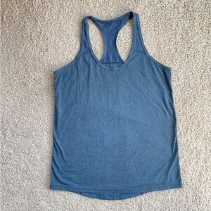 Xersion Navy Blue Slim Fit Sleeveless Racerback Tank Top Size Small Workout Mesh